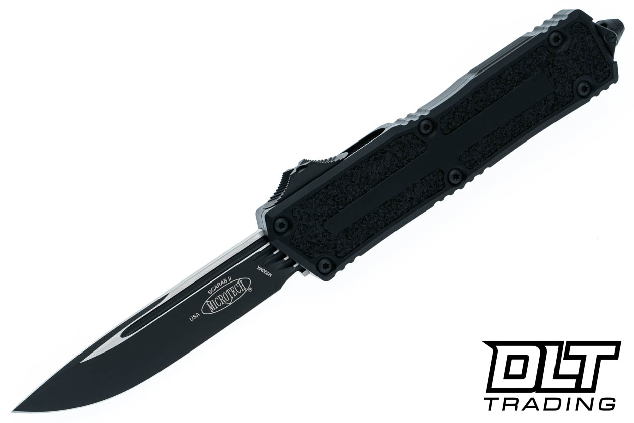 Microtech 1278-1T Scarab II Gen III S/E - Black Handle - Black