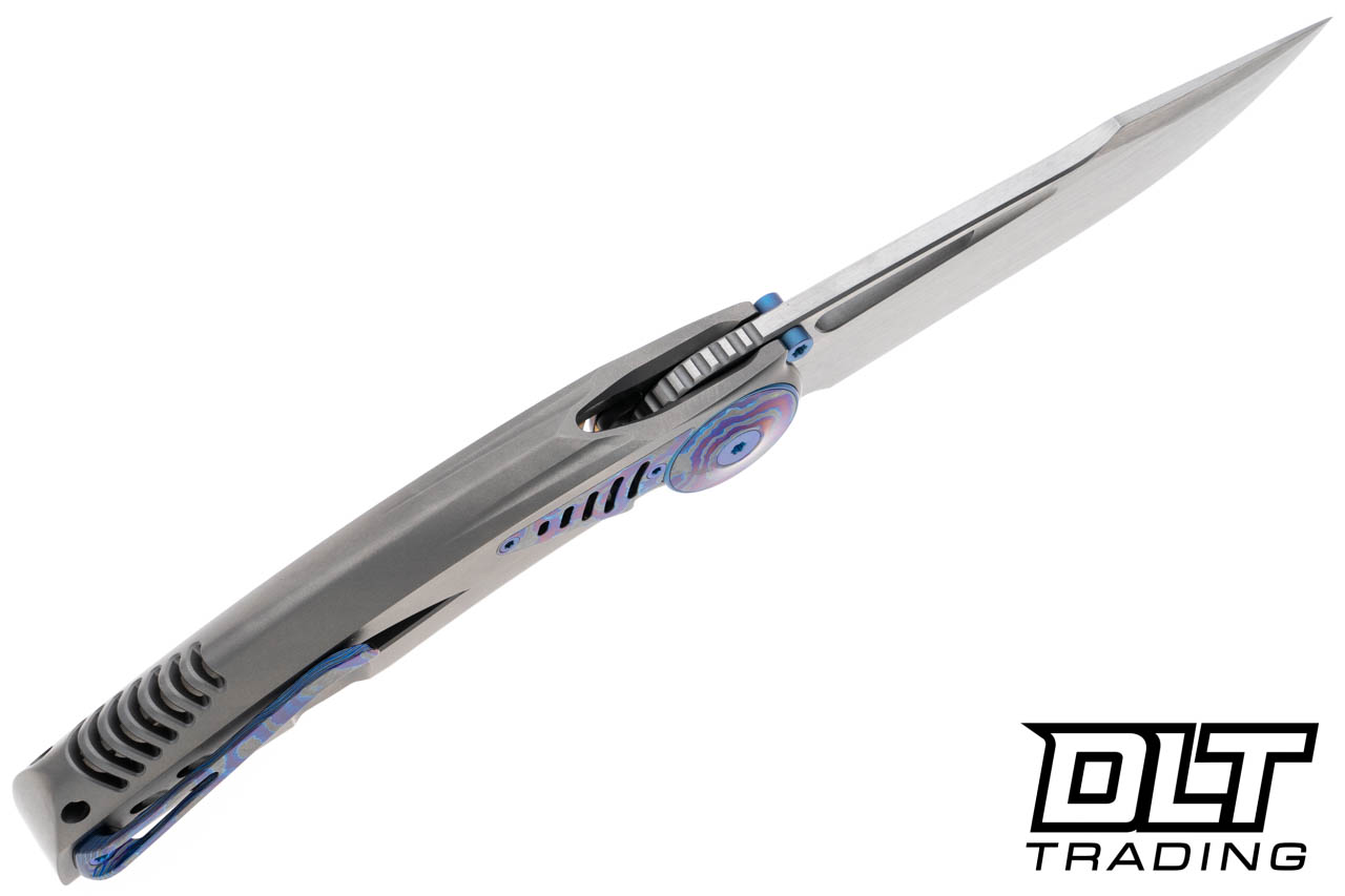 Reate GTR - Bead Blasted Titanium Handle - Zircuti Inlay - Hand