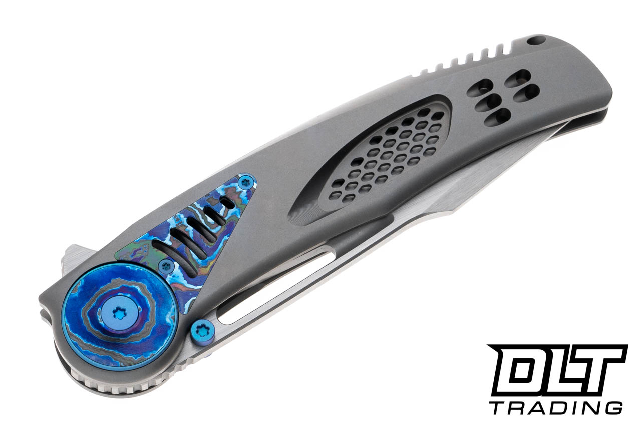 Reate GTR - Bead Blasted Titanium Handle - Zircuti Inlay - Hand