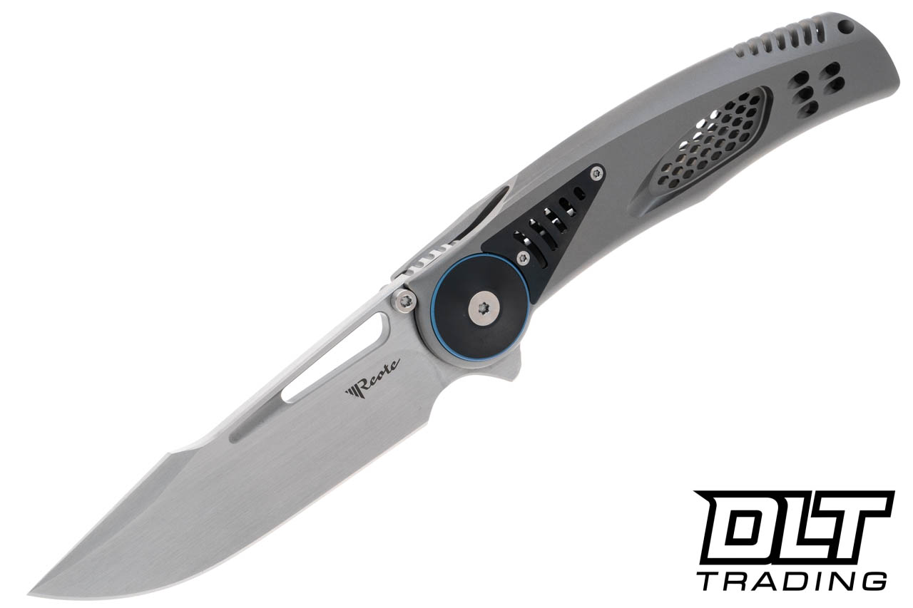 Reate GTR - Bead Blasted Titanium Handle - Zirconium Inlay - Hand