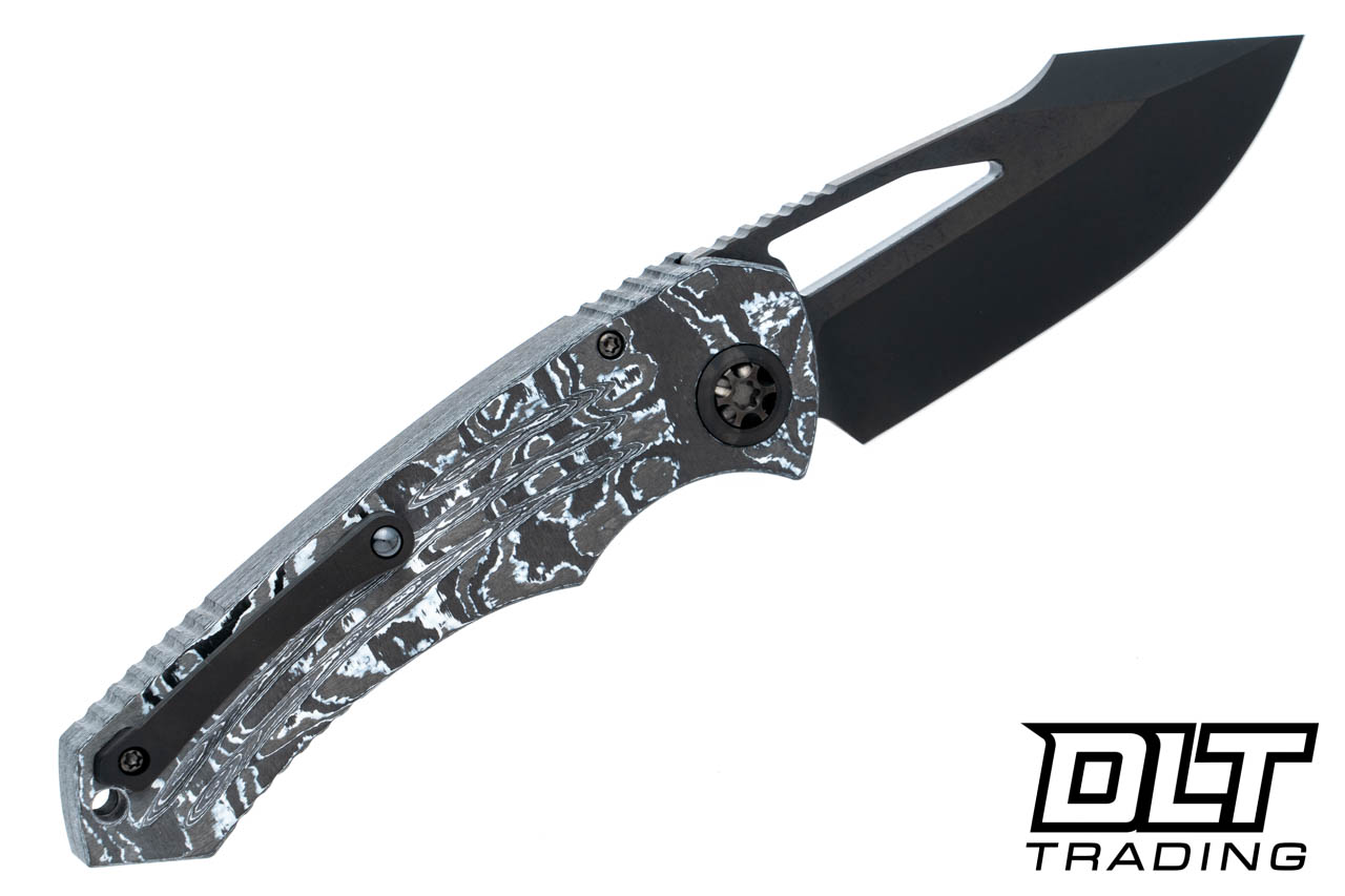 Heretic Pariah Manual - Drop Point DLC MagnaCut Blade - White Camo