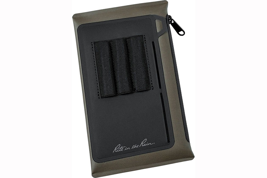 Rite in the Rain Field Wallet, 8,9 x 16,5 cm, EDC, waterbestendige TPU-stof (nr. P971-M), olijf en zwart Rite in the Rain Field Wallet, 8,9 x 16,5 cm, EDC, waterbestendige TPU-stof (nr. P971-M), olijf en zwart