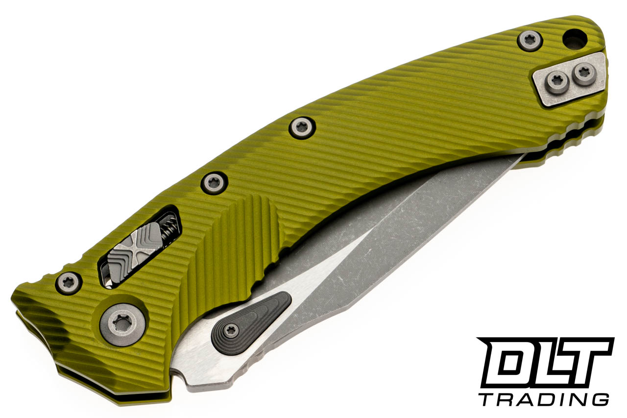 Microtech 137RL-10APFLOD Amphibian Ram-Lok - OD Green Fluted