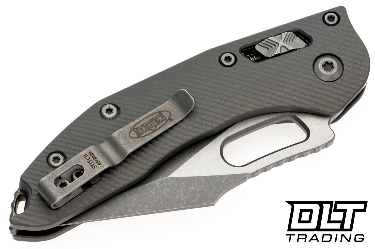 Microtech 169RL-10APFLNC Stitch S/E Ram-Lok - Fluted Natural Clear