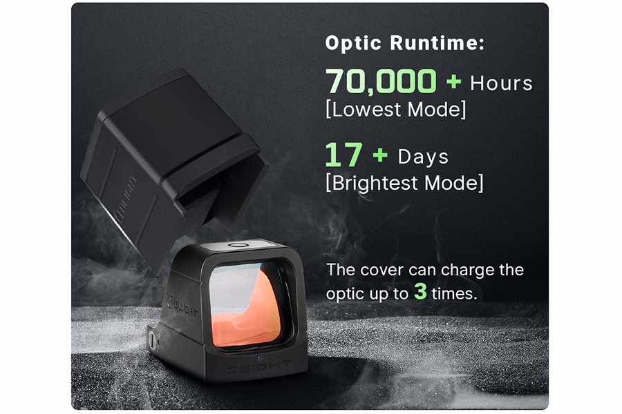 Olight Osight Green Mirino Punto Verde 3MOA Con Ricarica Magnetica