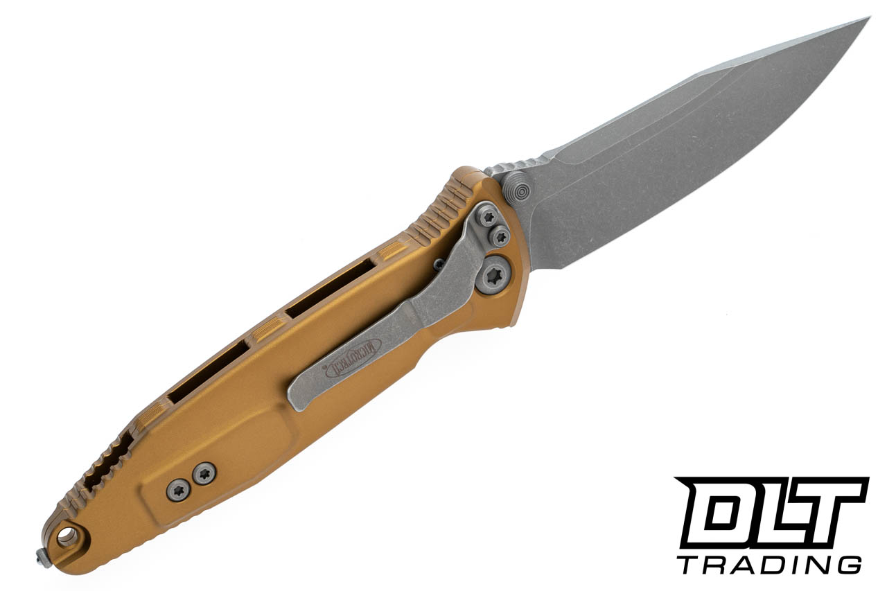Microtech 160-10APTA Socom Elite - Tan Handle - Apocalyptic Blade