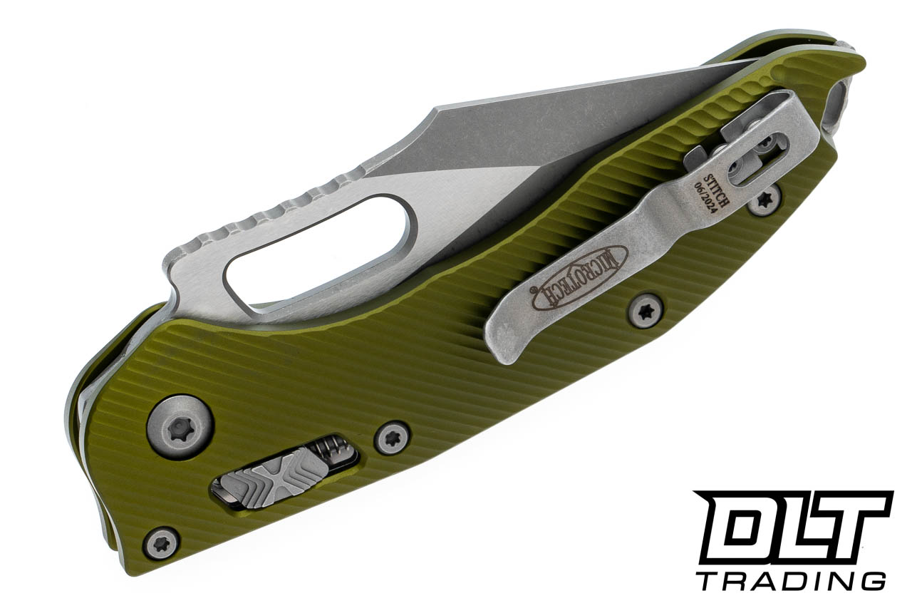 Microtech 169RL-10APFLOD Stitch Ram-Lok - OD Green Fluted Aluminum