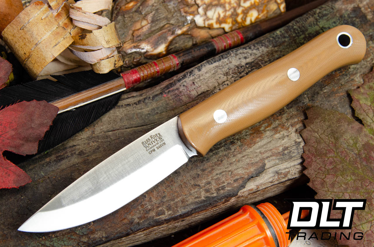Bark River Ultra Lite Bushcrafter S45VN Coyote Brown G-10