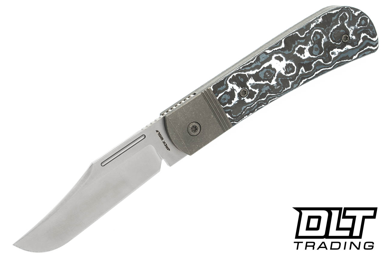 Jack Wolf The Benny - White Storm Fat Carbon - Stonewashed Blade