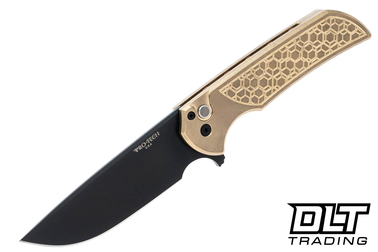 Pro-Tech Mordax - Bronze Gridlock Handle - Black MagnaCut Blade