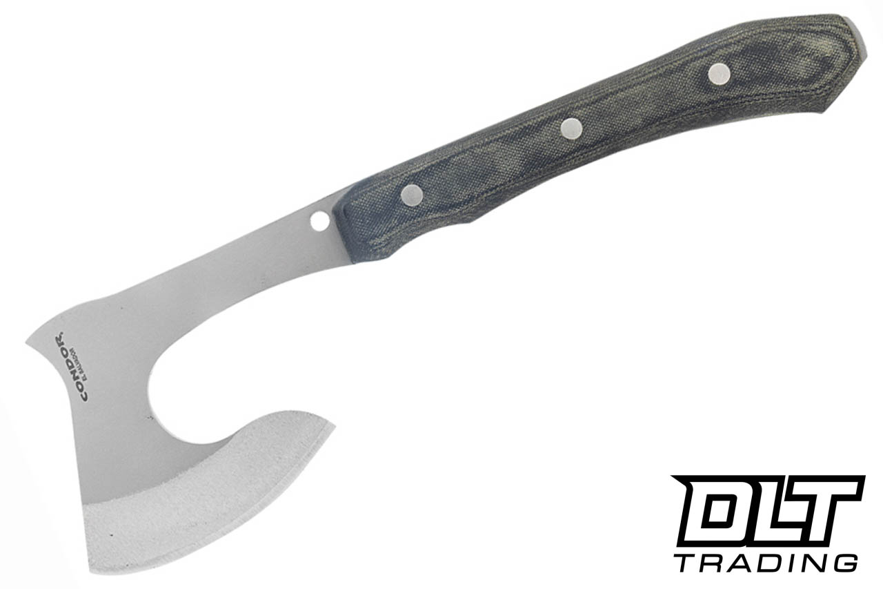 Condor K-Night Hatchet 1075 - Black Micarta - Black Kydex - DLT