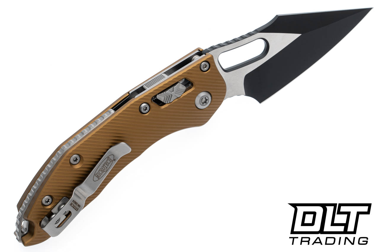 Microtech 169RL-1FLTA Stitch S/E Ram-Lok - Fluted Tan Handle