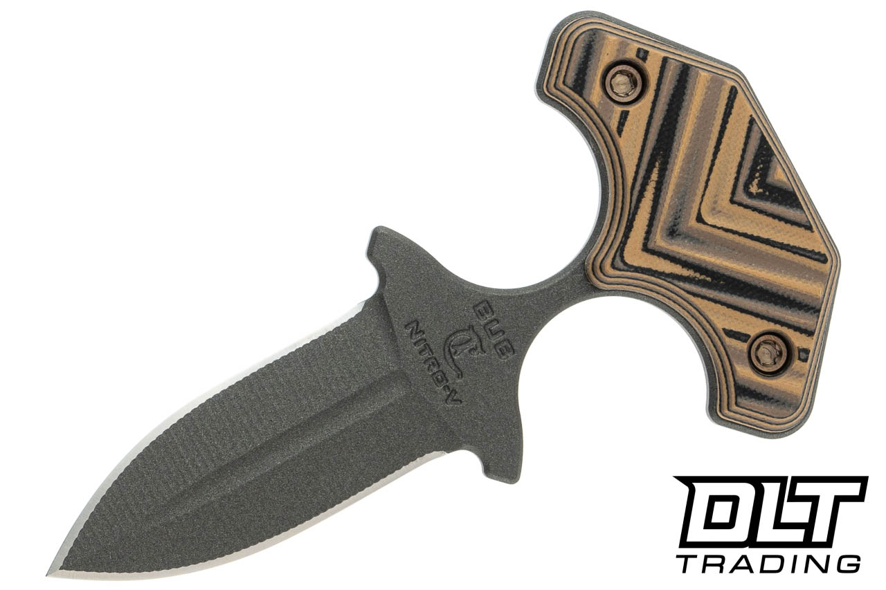 RMJ Tactical BUB Back Up Blade - Nitro-V - Hyena Brown G-10