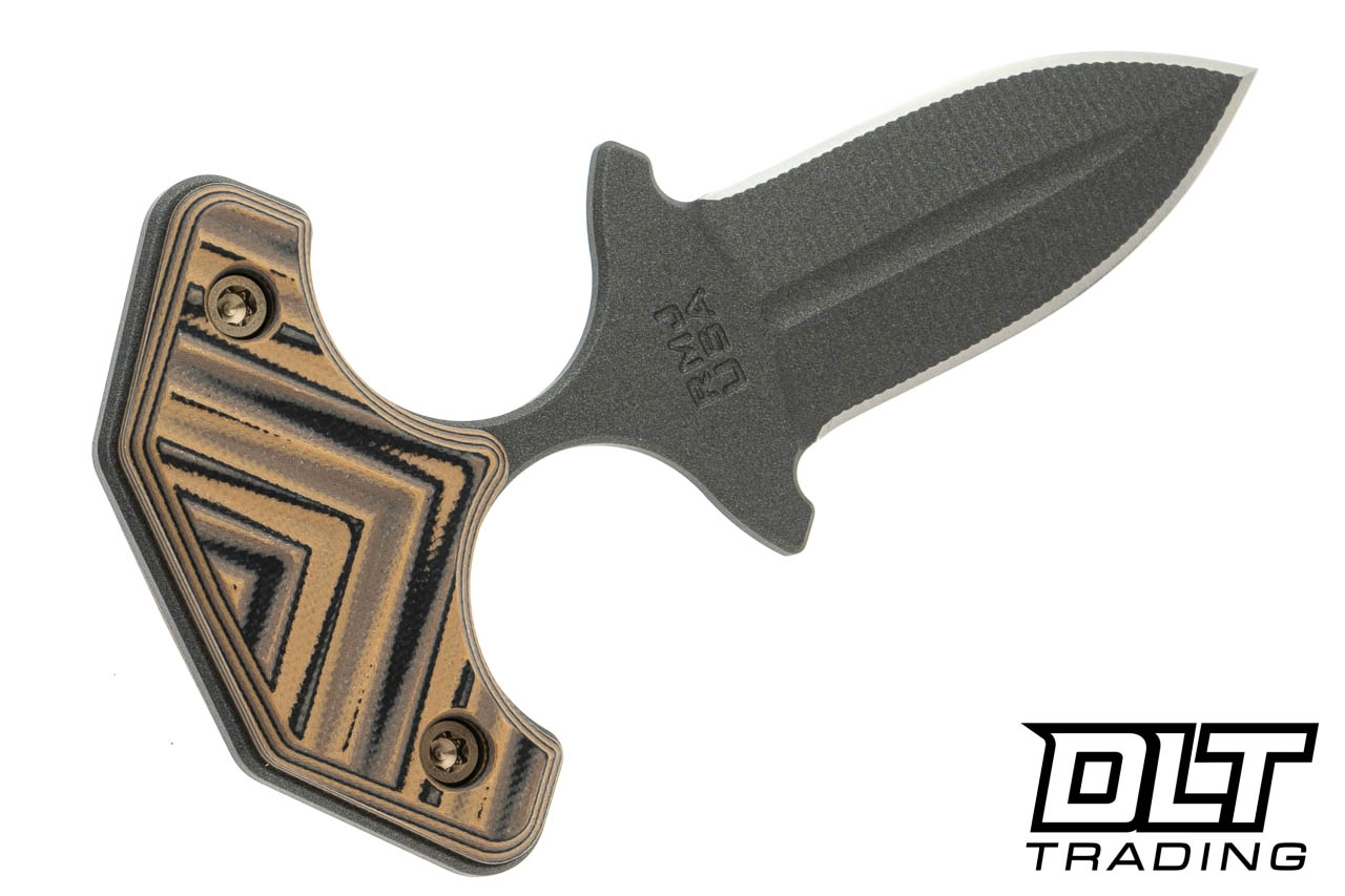 RMJ Tactical BUB Back Up Blade - Nitro-V - Hyena Brown G-10