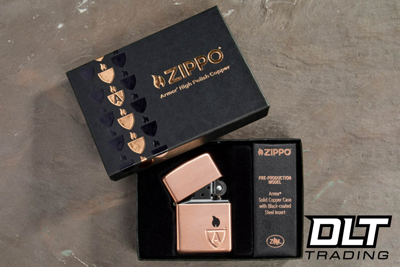 Zippo Armor Solid Copper Case Lighter - DLT Trading