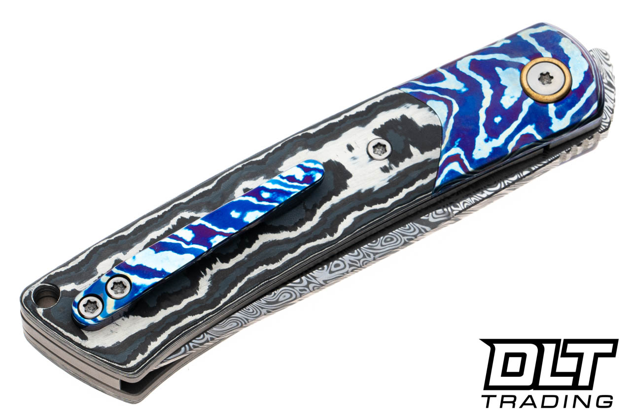 Reate Tribute Damasteel - Mokuti Bolster - Bead Blasted Titanium
