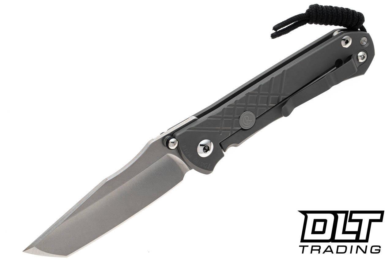 Chris Reeve Umnumzaan - Tanto - Glass Bead Blasted Titanium - Left