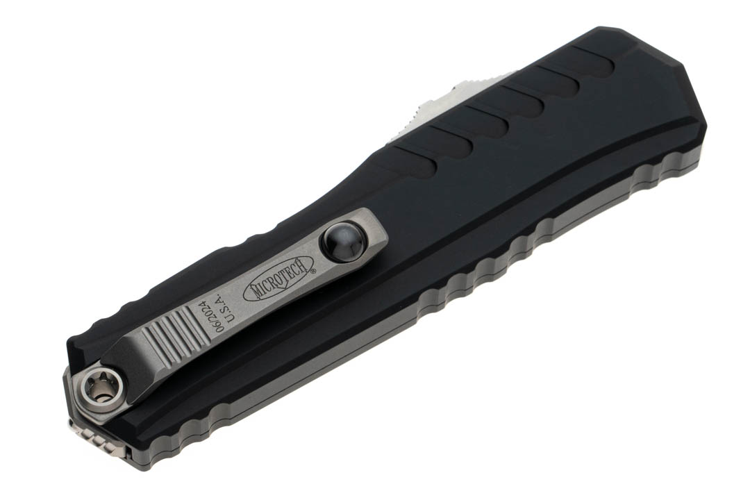 Microtech 1242-10 Cypher II D/E - Black Handle - Stonewashed Blade