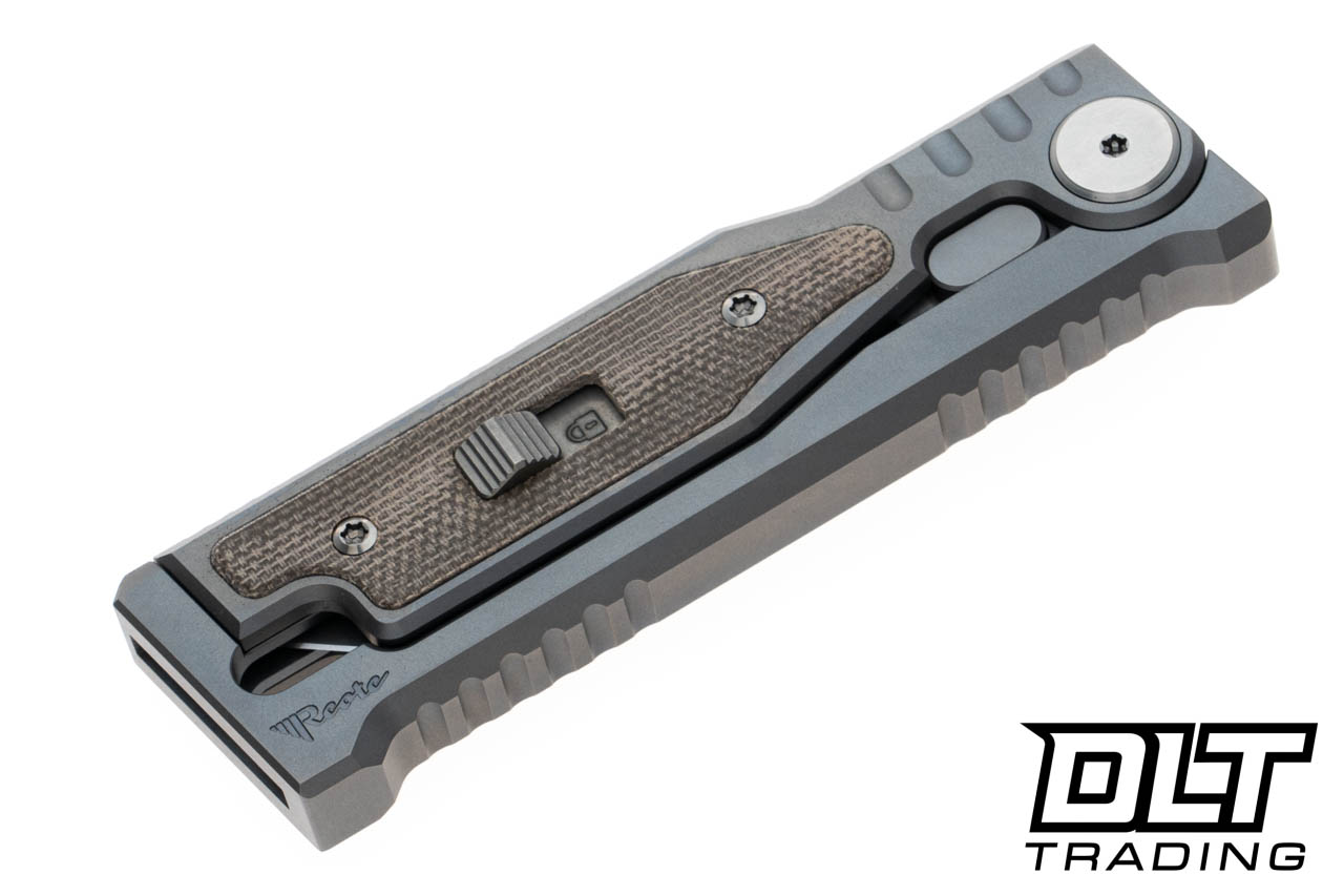 Reate EXO Mini 3V Tanto - Green Micarta - DLT Trading