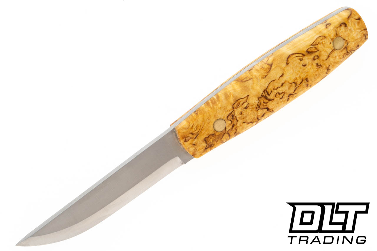 Nordic Knife Korpi 90 - Curly Birch - 14C28N Blade - DLT Trading