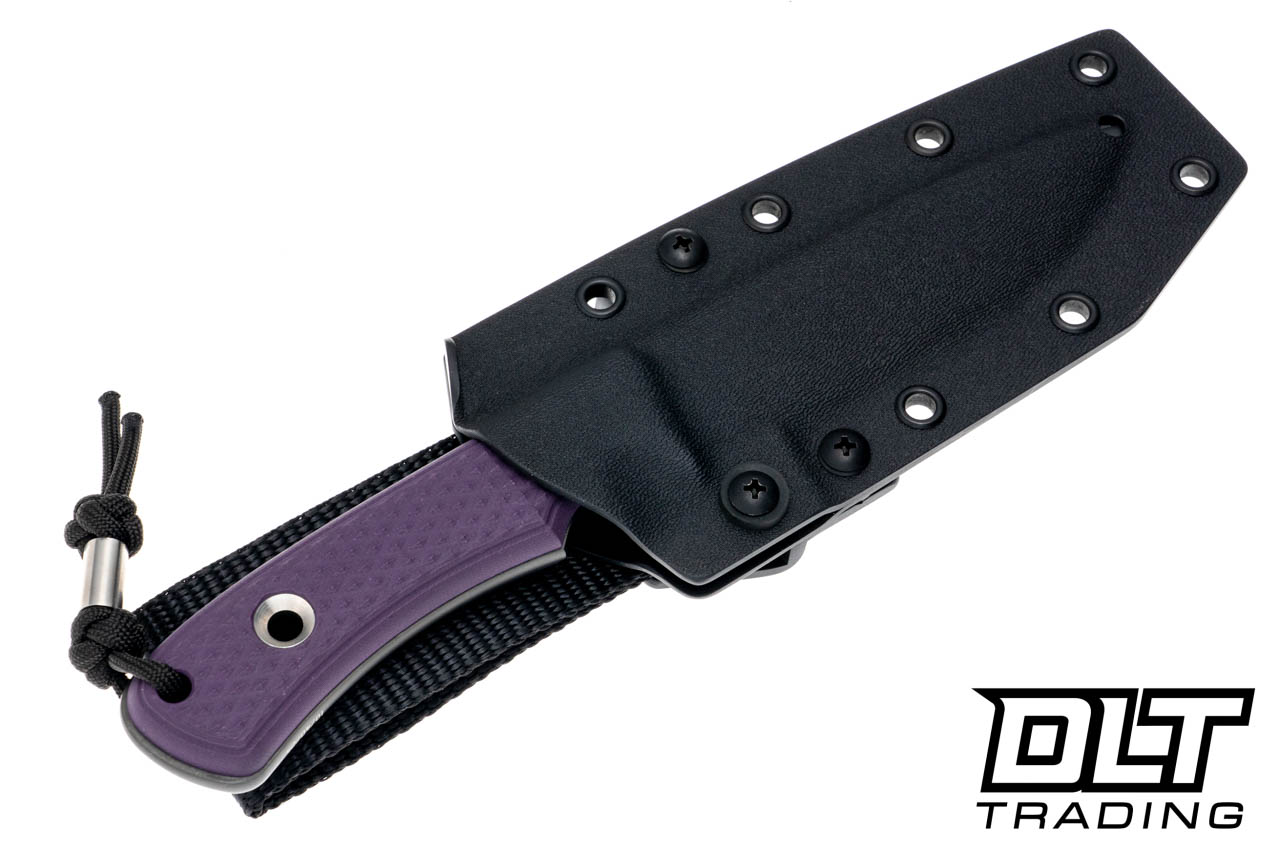 TRC South Pole - Purple G-10 - DLC Elmax Blade - Black Kydex
