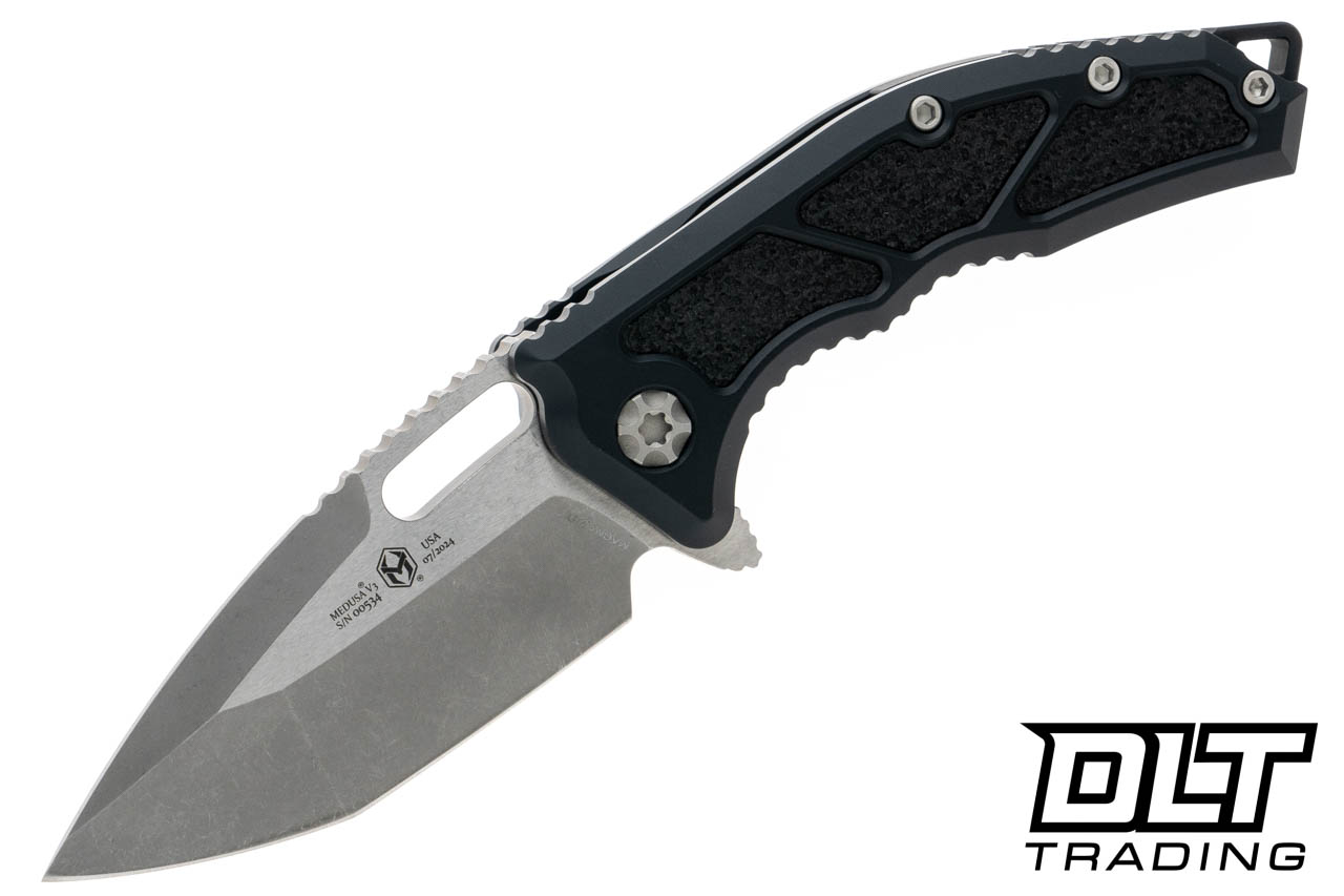 Heretic Medusa TE - Battleworn MagnaCut Blade - Black Aluminum