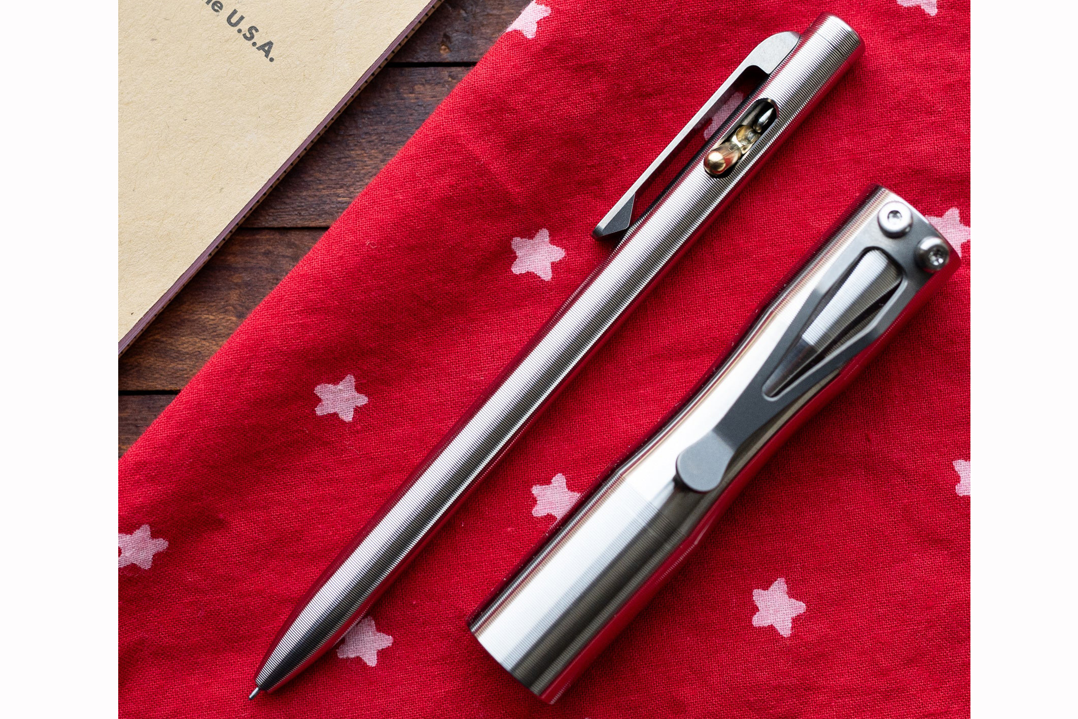 Tactile Turn Switch Pen - Premium Titanium Writing Instrument with