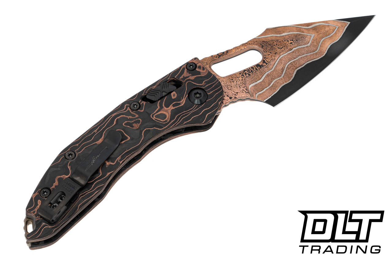 Microtech 169RL-16MS1 Stitch S/E Ram-Lok - Baker Forge Damascus