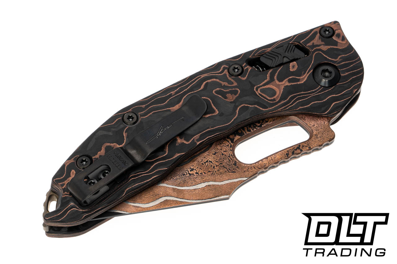 Microtech 169RL-16MS1 Stitch S/E Ram-Lok - Baker Forge Damascus