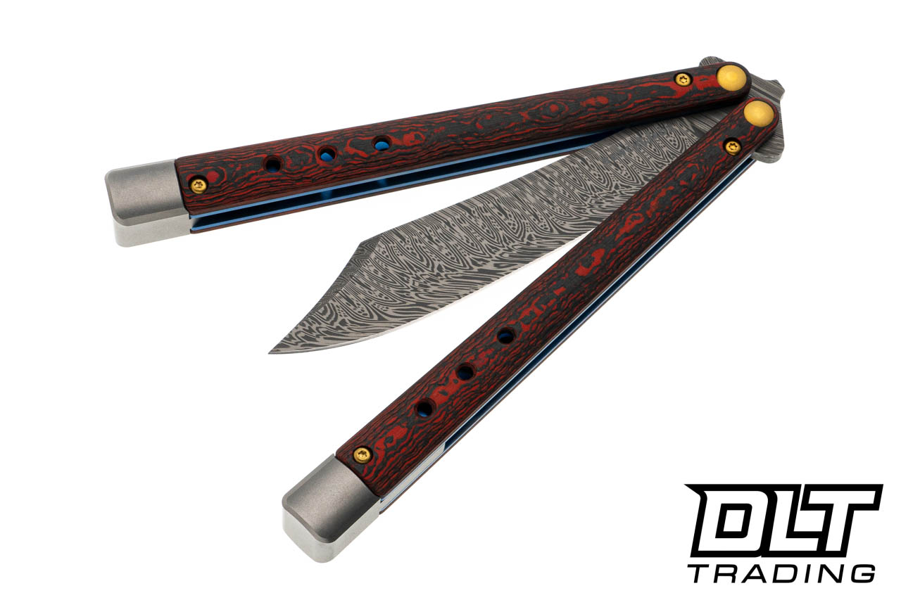 黄金の沼 Benchmade 99-241 Necron - Lava Flow Fat Carbon - Damasteel