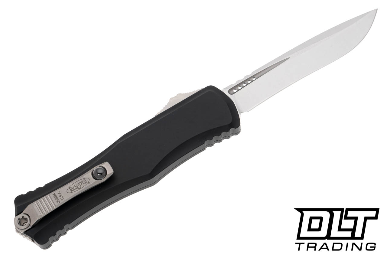 Microtech 1705-10 Hera II Recurve - Black Handle - Stonewashed