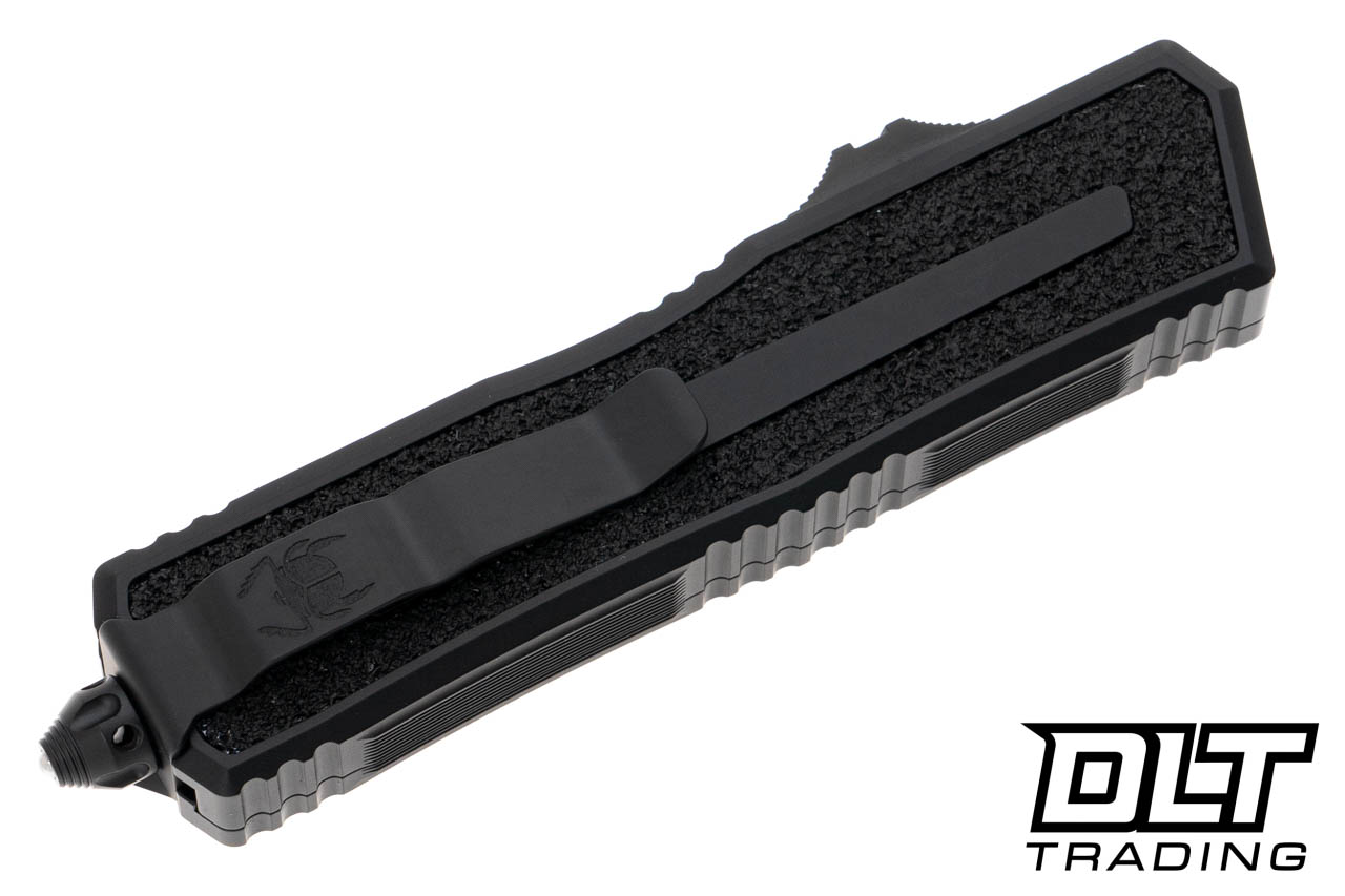 Microtech 1180-1T Scarab II Gen III D/E-S - Black Handle - Black