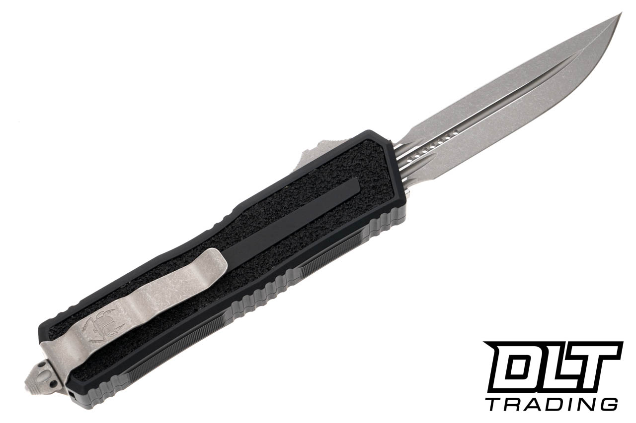 Microtech 1180-10AP Scarab II Gen III D/E-S - Black Handle