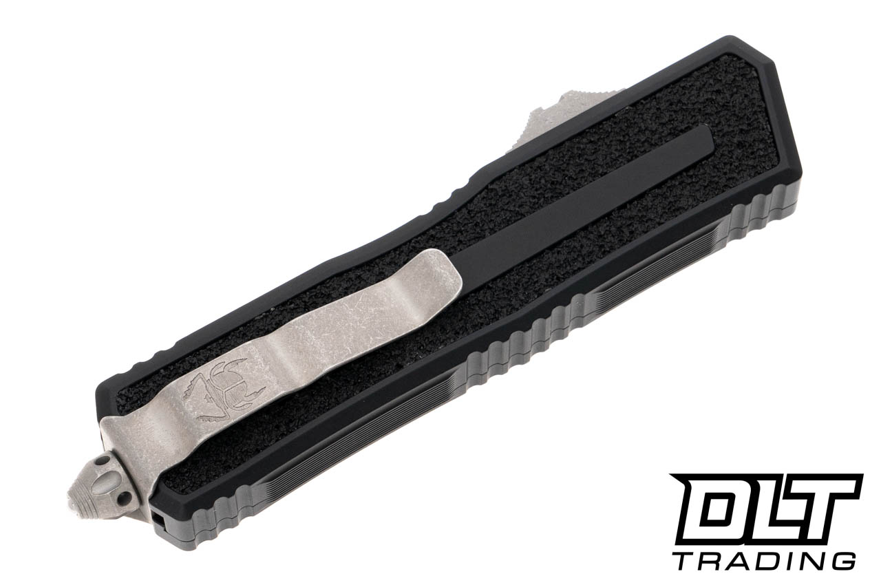 Microtech 1180-10AP Scarab II Gen III D/E-S - Black Handle