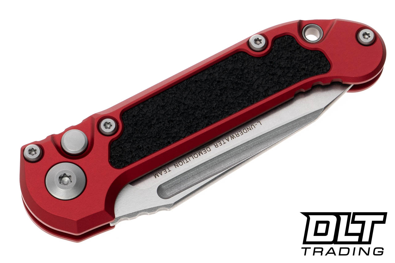 Microtech 1136-11RD LUDT Gen III T/E - Red Handle - Stonewashed