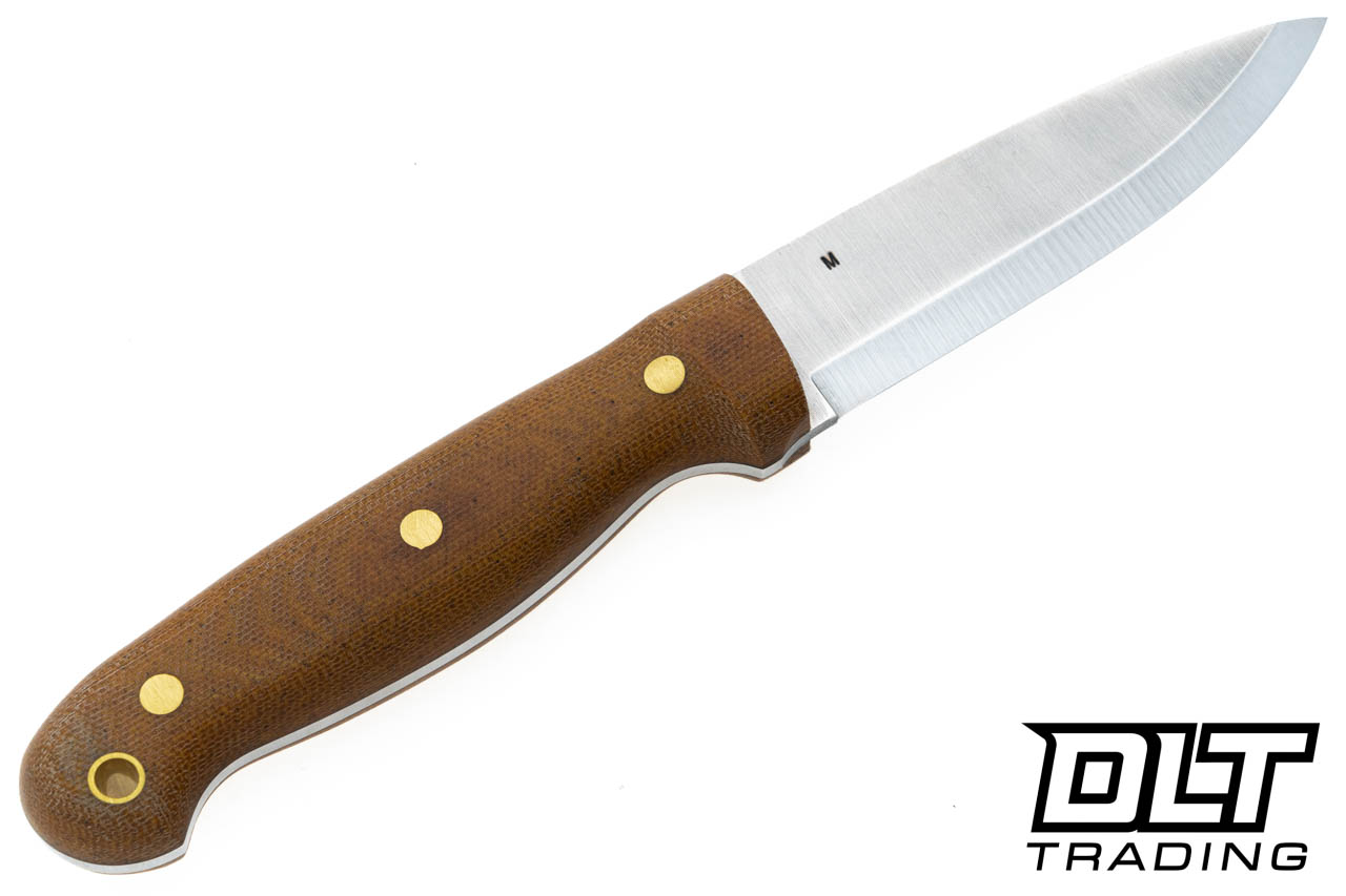 LT Wright GNS MagnaCut - Scandi - Natural Canvas Micarta - Matte