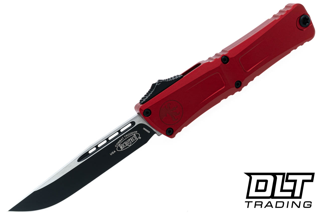 Microtech 1143-1RD Combat Troodon Gen III S/E - Red Handle - Black