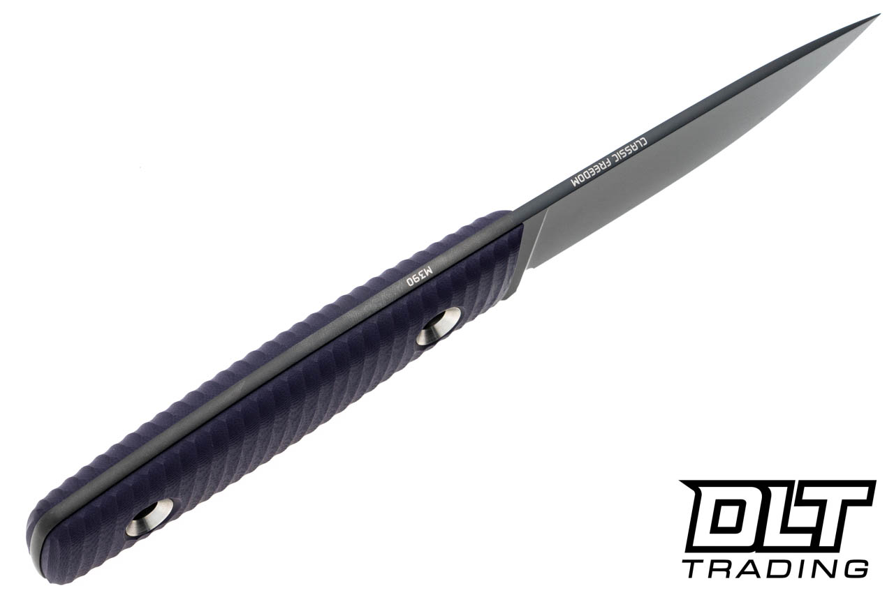 TRC Classic Freedom - Purple G-10 - DLC M390 Blade - Black Kydex