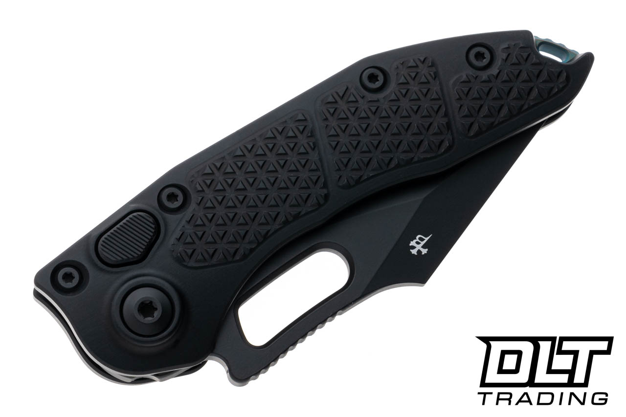 stitch様 Microtech Borka Stitch Single Edge Black Standard w/ Blue