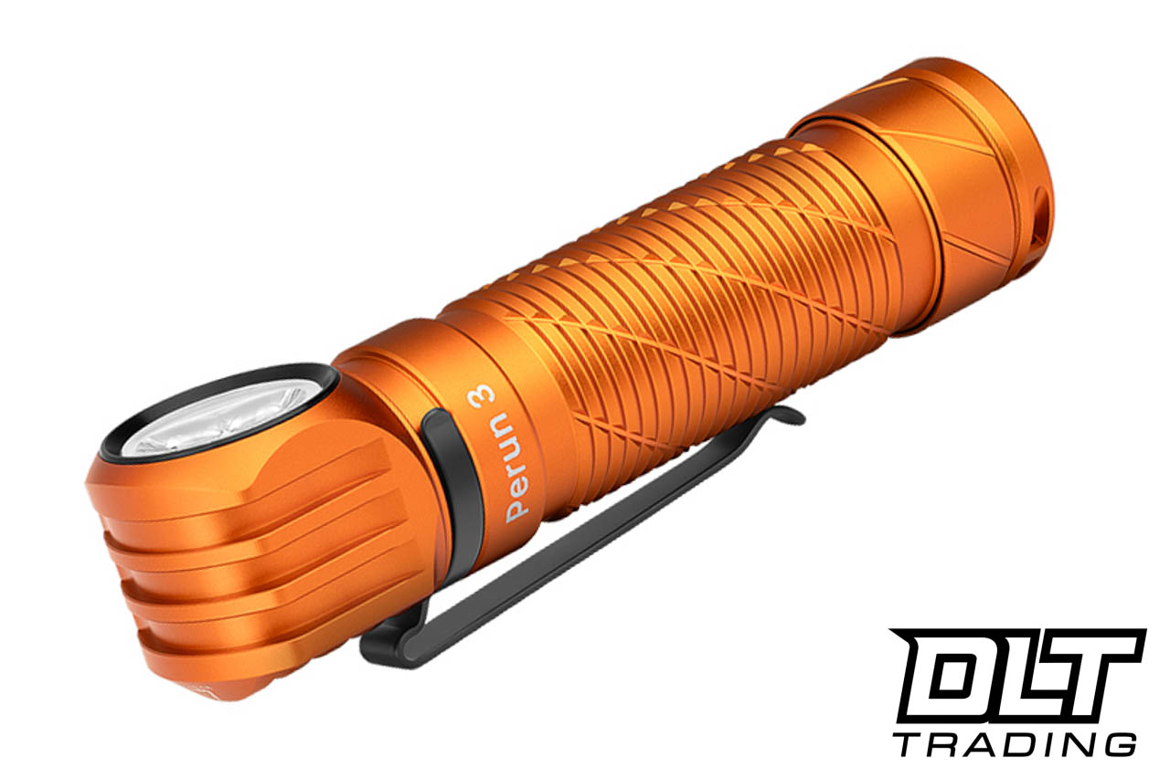 Olight Perun 3 Headlamp - White & Red Light - Orange - DLT Trading