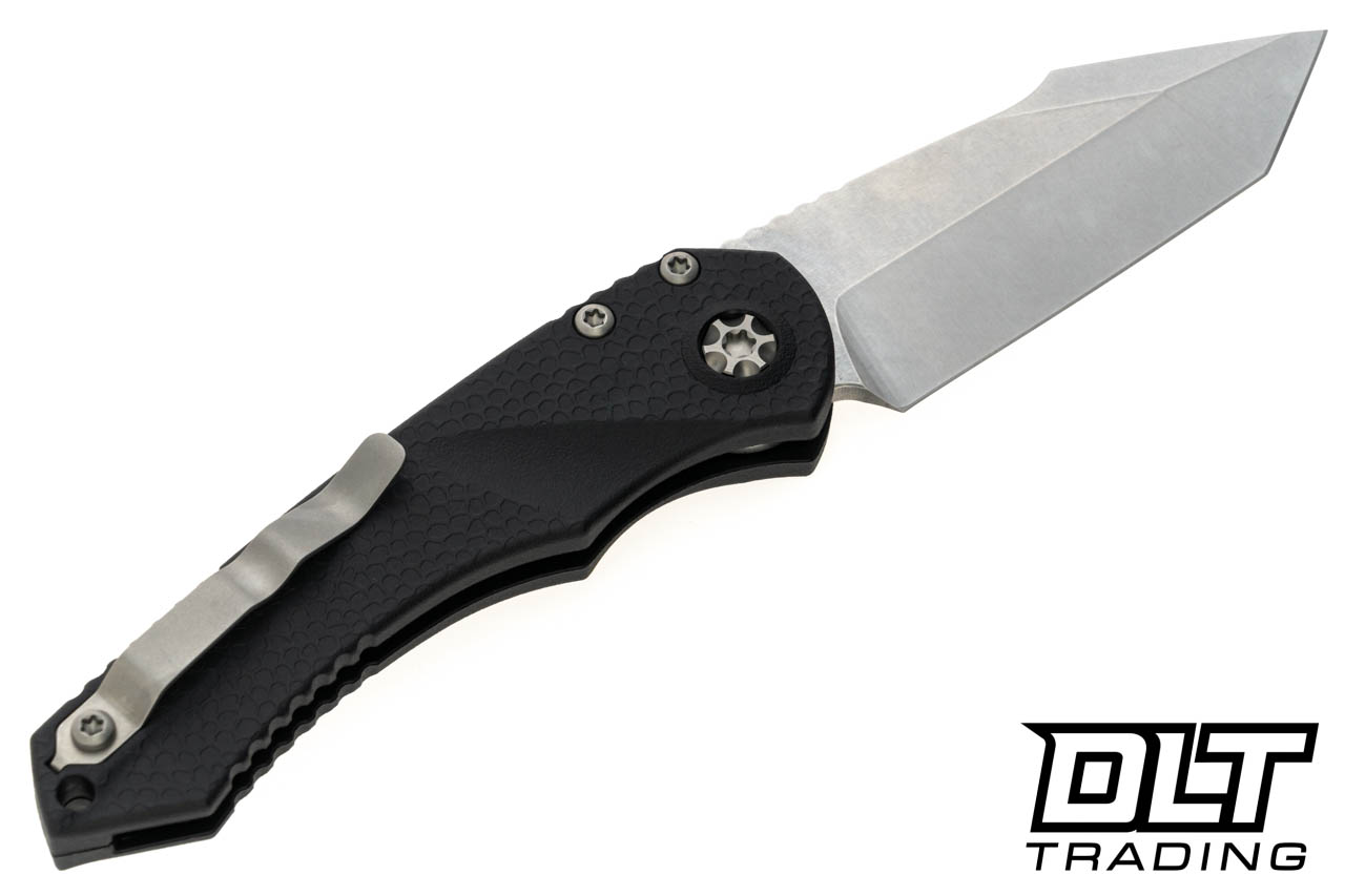 Heretic Mini Pariah Auto Tanto - Stonewash MagnaCut Blade
