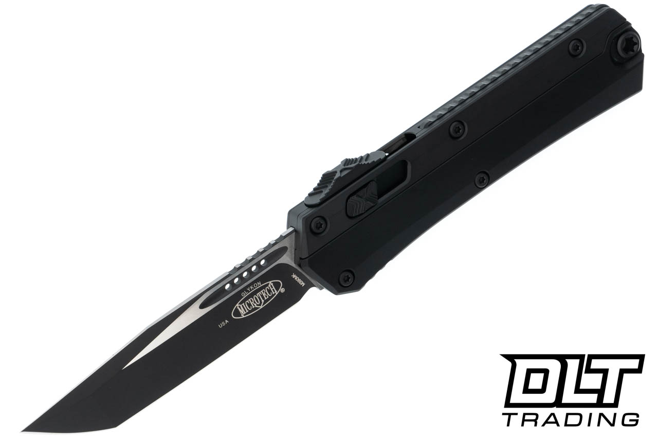 Microtech 185-1T Glykon T/E - Black Handle - Black Blade - DLT Trading