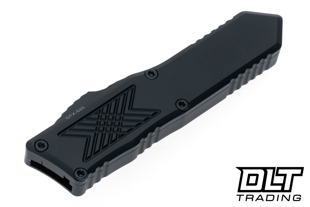 Guardian Tactical GTX-025 OTF Drop Point - Black Elmax Blade