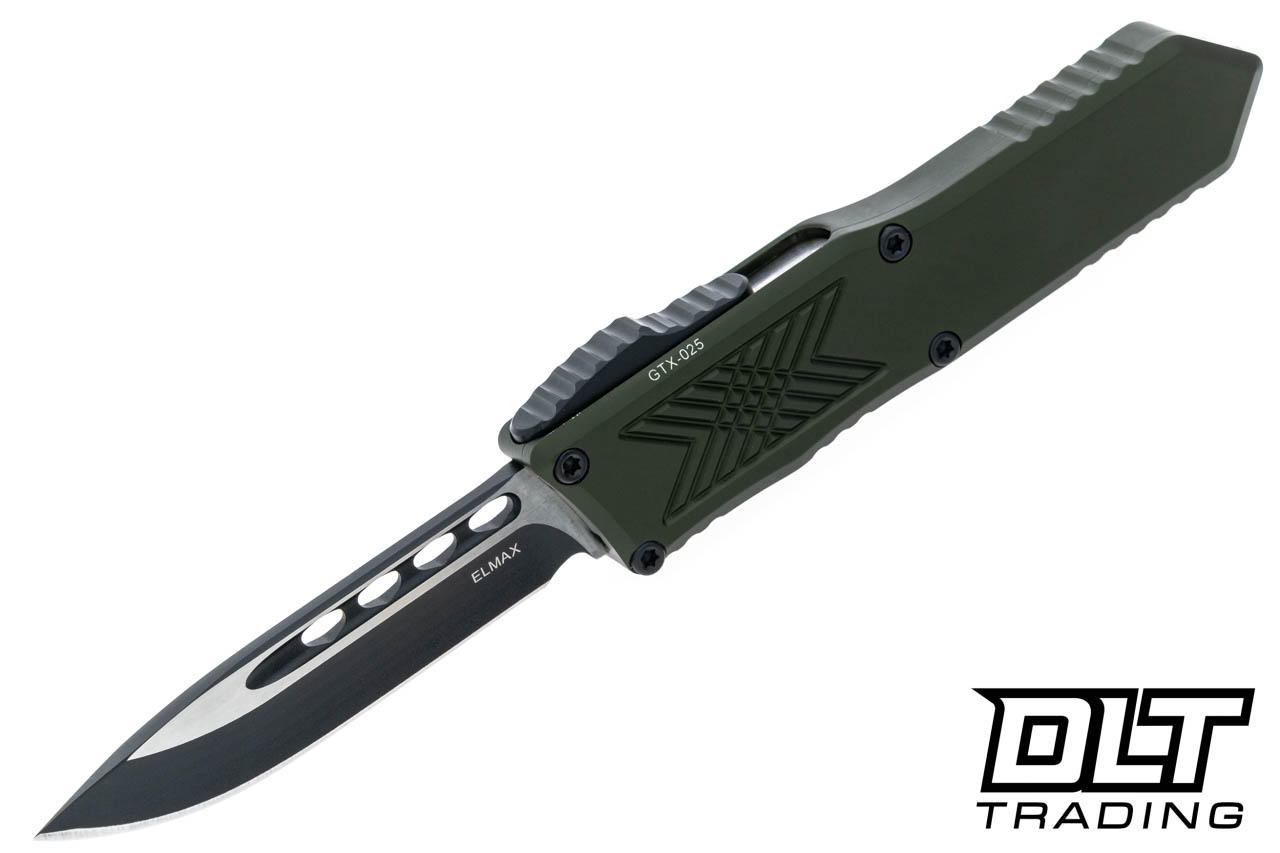 Guardian Tactical GTX-025 OTF Drop Point - Two Tone Elmax Blade