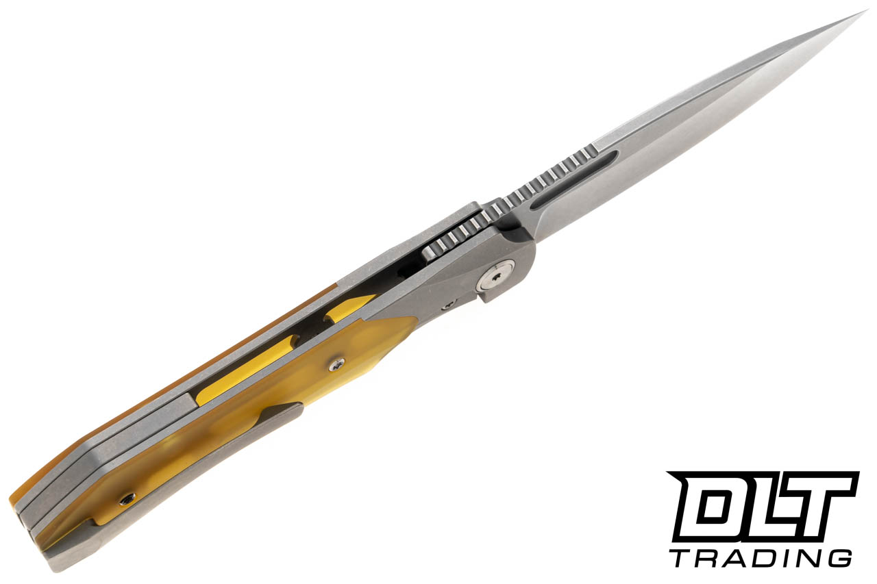 Griffin X-Series Bolster Lock - Ultem - Stonewashed Blade - DLT