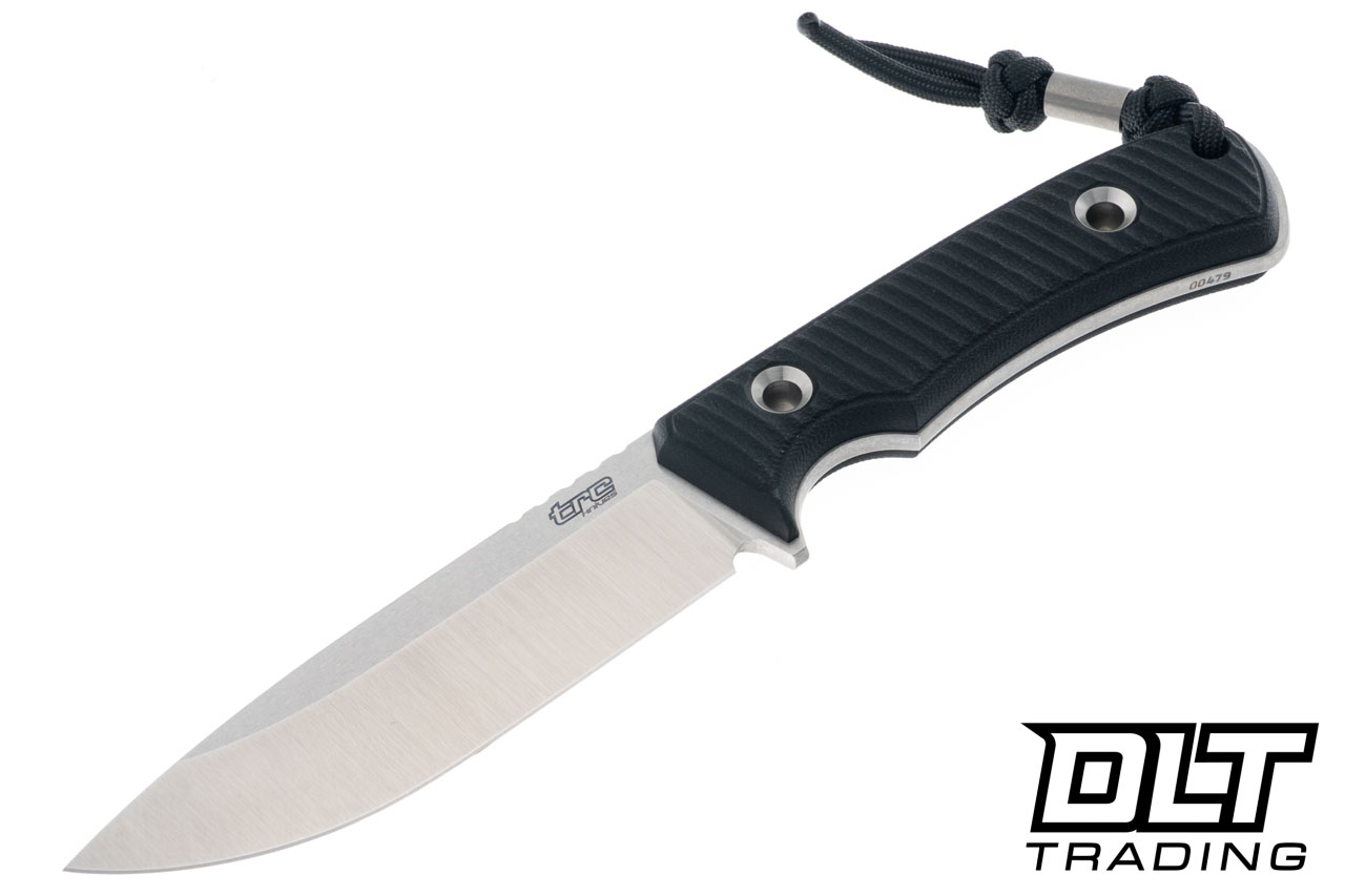TRC South Pole - Satin MagnaCut - Double Black Canvas Micarta