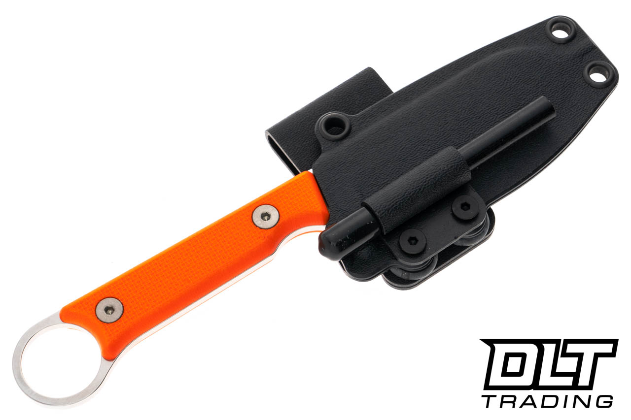 White River Firecraft 3.5 Pro - Textured Orange G-10 - MagnaCut