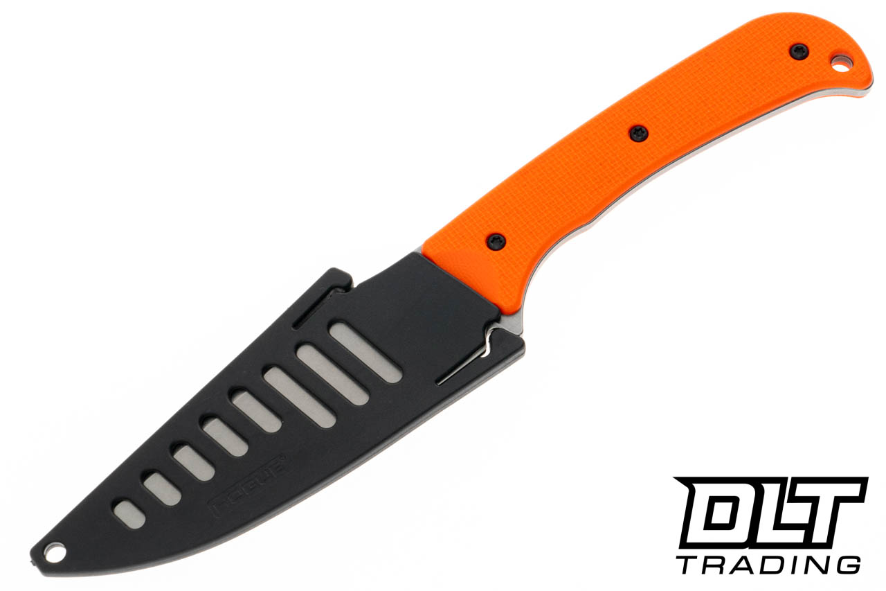 Hogue Extrak XL - Stone Tumbled MagnaCut Clip Point Blade - Orange