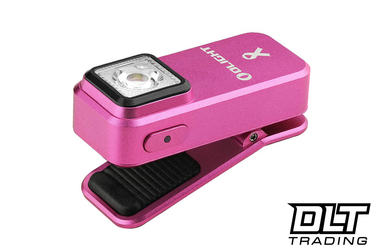 Olight オーライト Oclip ピンクリボンチャリティーセール特別版 1個 Olight Oclip Light - Red & White Light - Pink - DLT Trading