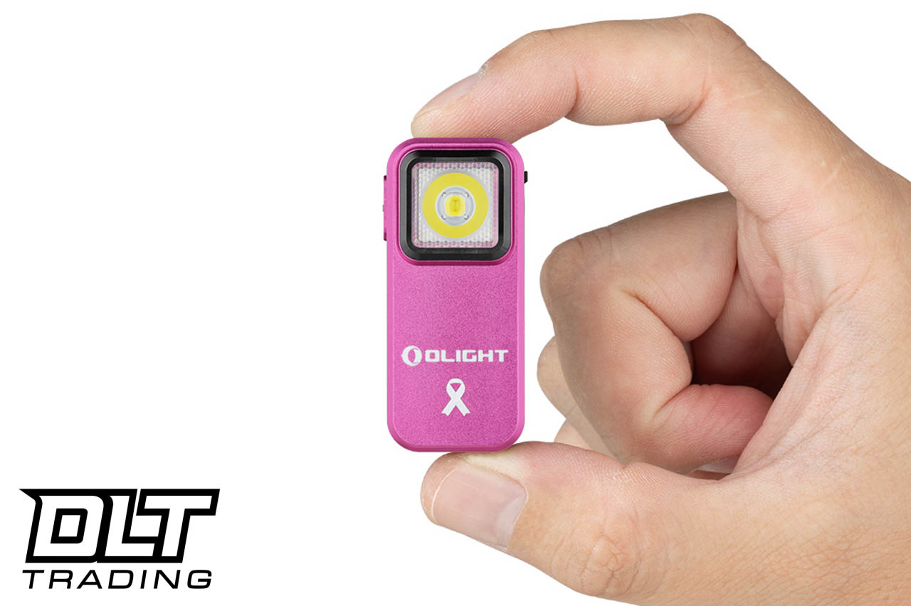 Olight オーライト Oclip ピンクリボンチャリティーセール特別版 1個 Olight Oclip Light - Red & White Light - Pink - DLT Trading